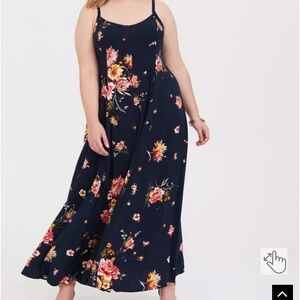 Trapeze Tank Torrid Maxi Dress women’s long full flowing size 18-20 1x